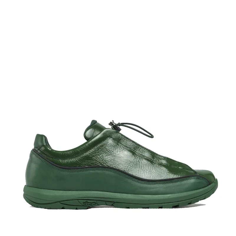 Licata Green Crackled Patent Leather W made by Diemme Footwear