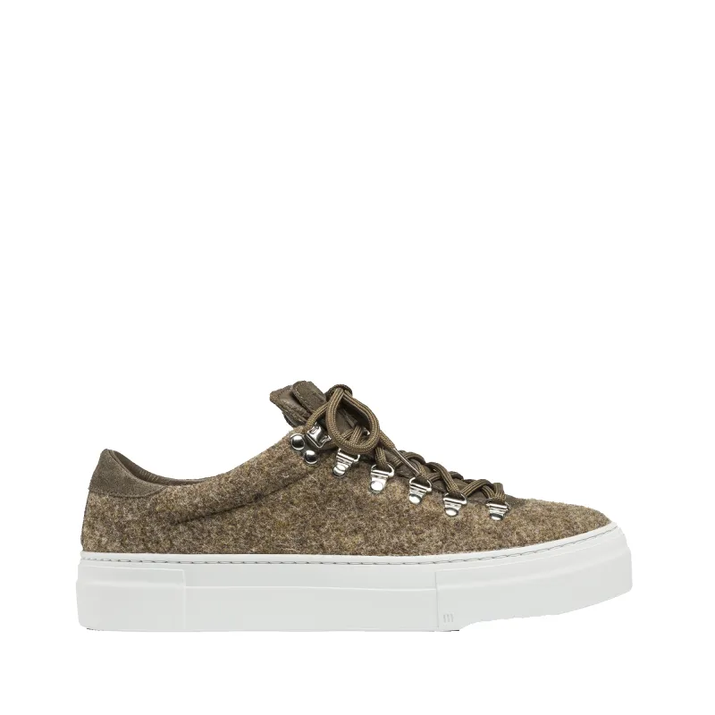 Marostica Low Platform Beige Woolfelt W made by Diemme Footwear