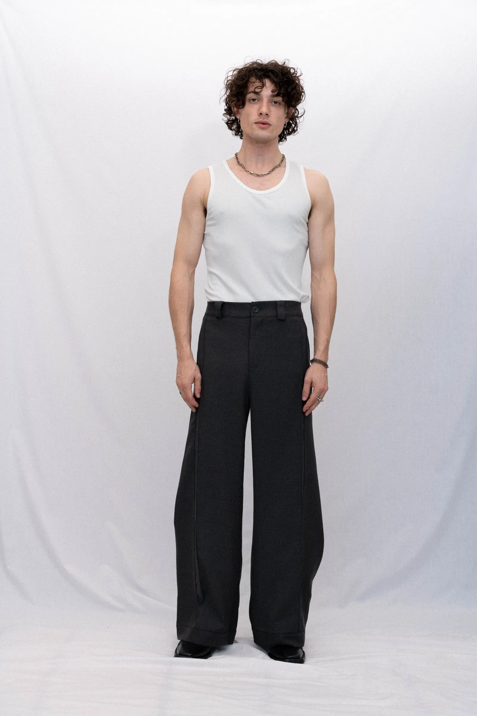 FINAL SALE | SILVANO TROUSER, GRAY sold by Beaulares product image thumbnail 2