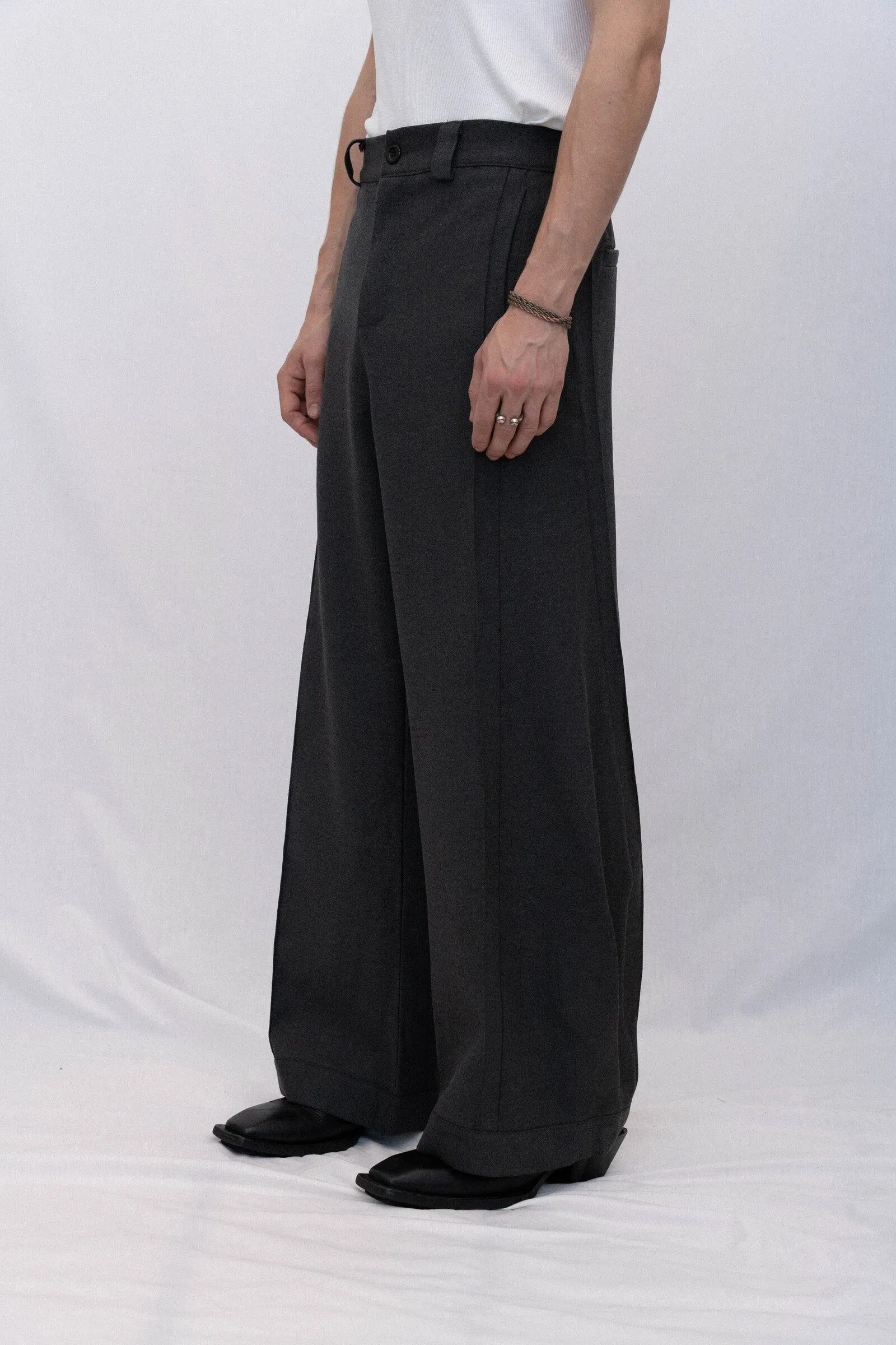 FINAL SALE | SILVANO TROUSER, GRAY sold by Beaulares product image thumbnail 3
