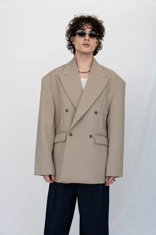 FINAL SALE | NONNO DOUBLE-BREASTED BLAZER made by Beaulares