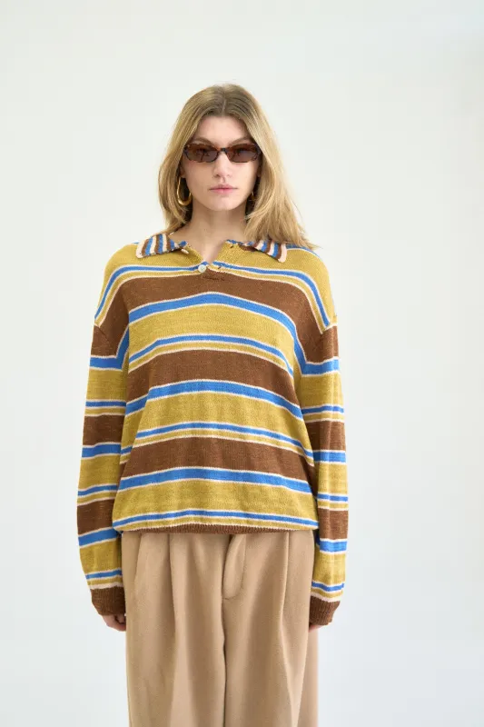 ALCOTT LONGSLEEVE POLO made by Beaulares