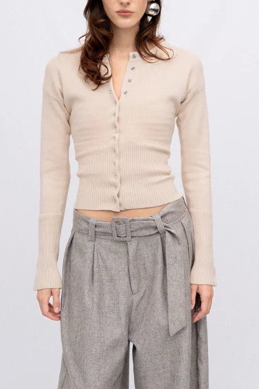 FINAL SALE | SOLENNE KNIT CARDIGAN TOP made by Beaulares