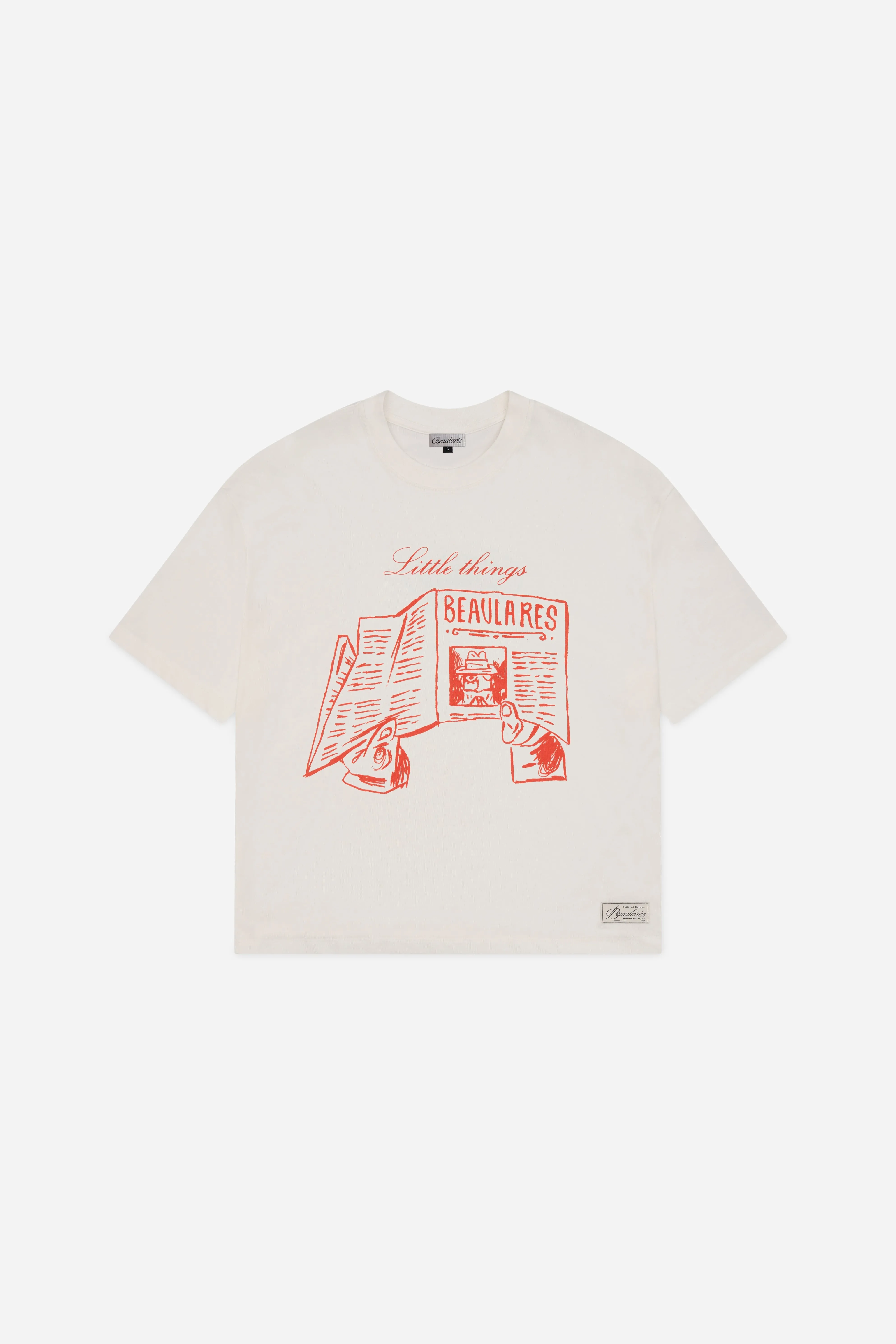 FINAL SALE | HEADLINE HAND DRAWN T-SHIRT sold by Beaulares product image thumbnail 2