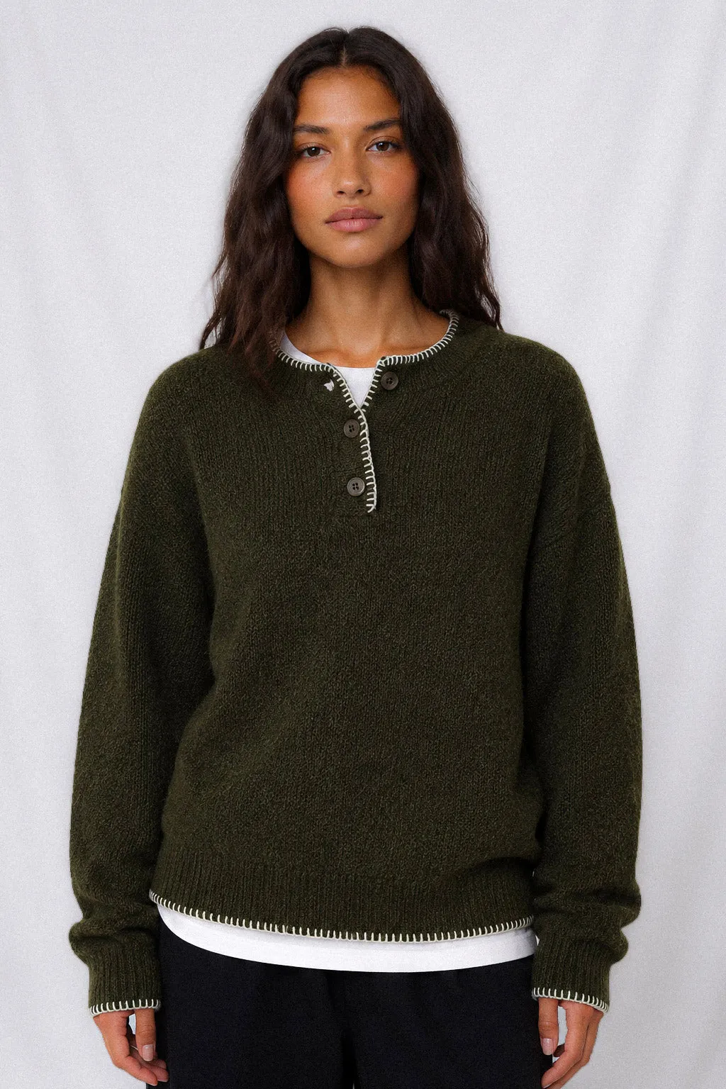 EVERGROVE HENLEY KNIT sold by Beaulares product image thumbnail 2