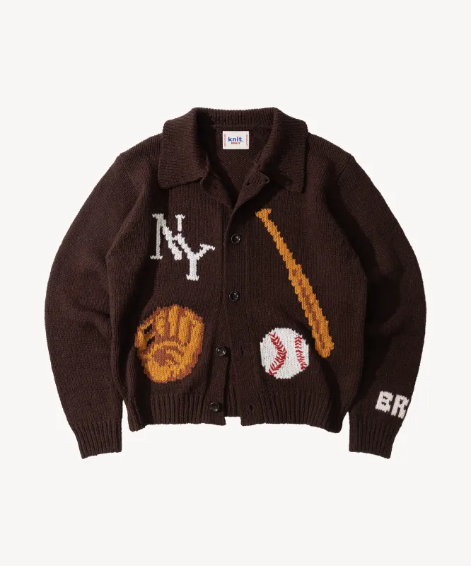 THE BASEBALL CARDIGAN made by Brut