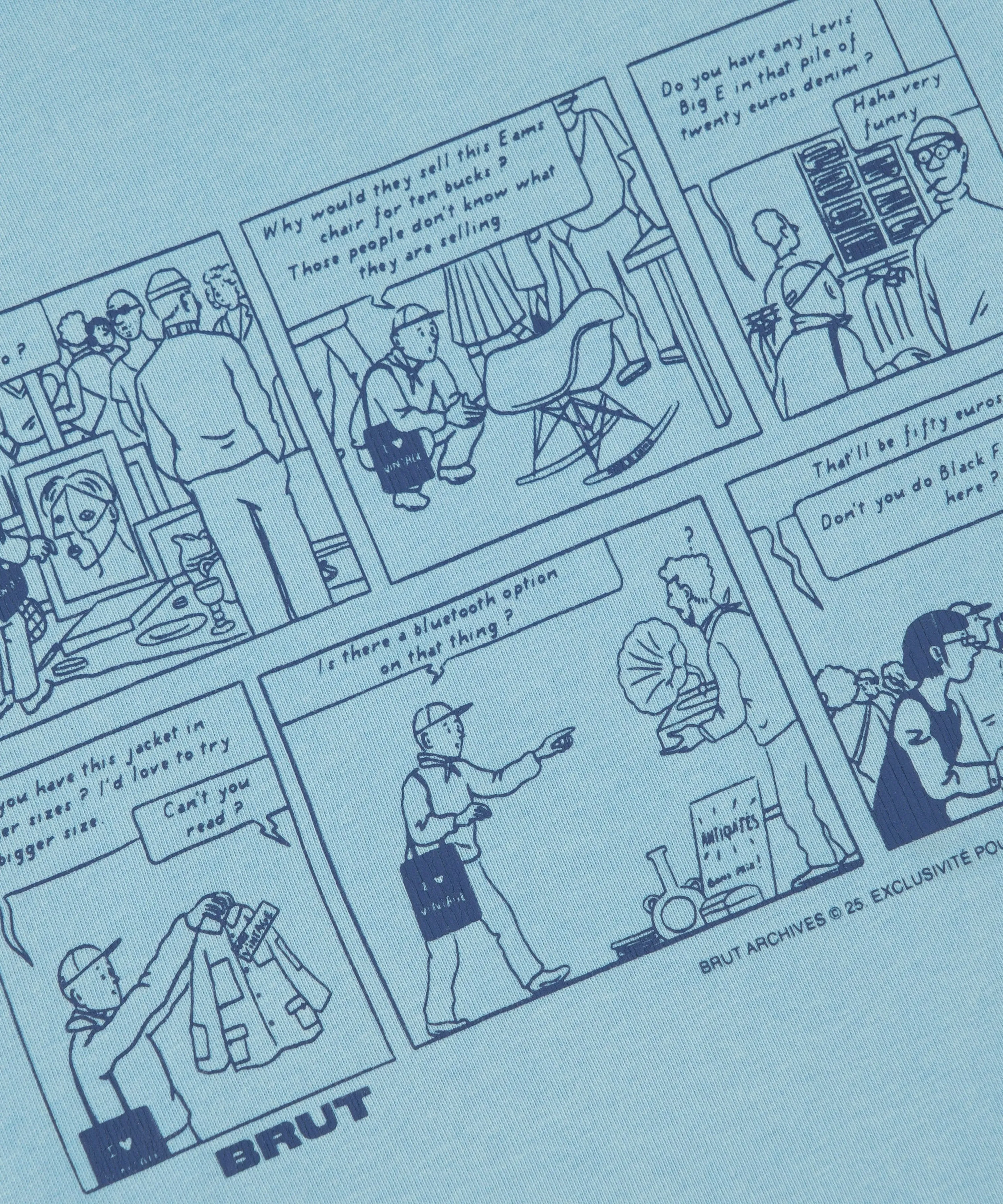 THE FLEA MARKET COMIC TEE sold by Brut product image thumbnail 3