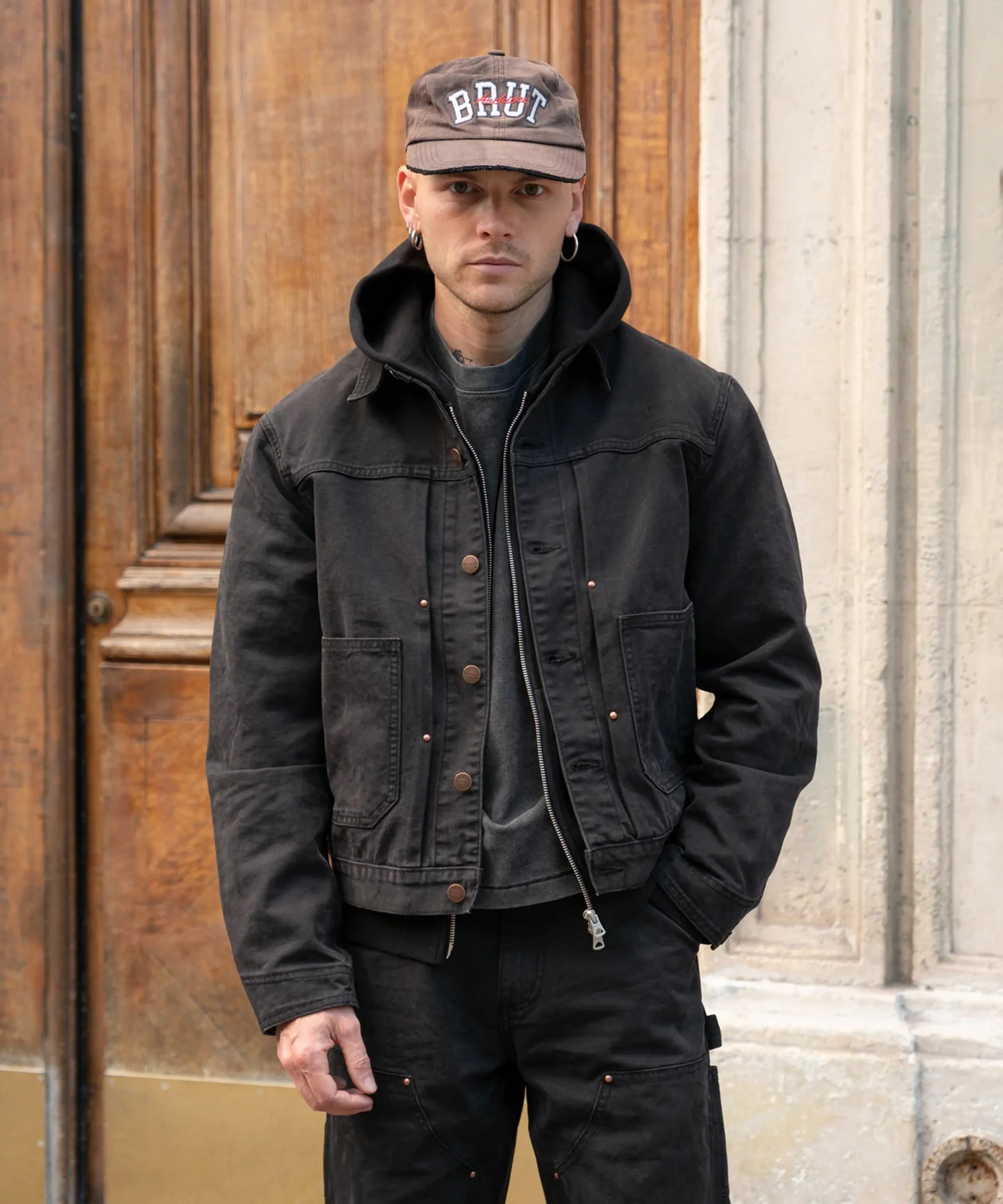 THE PLEATED RIVET JACKET sold by Brut product image thumbnail 2