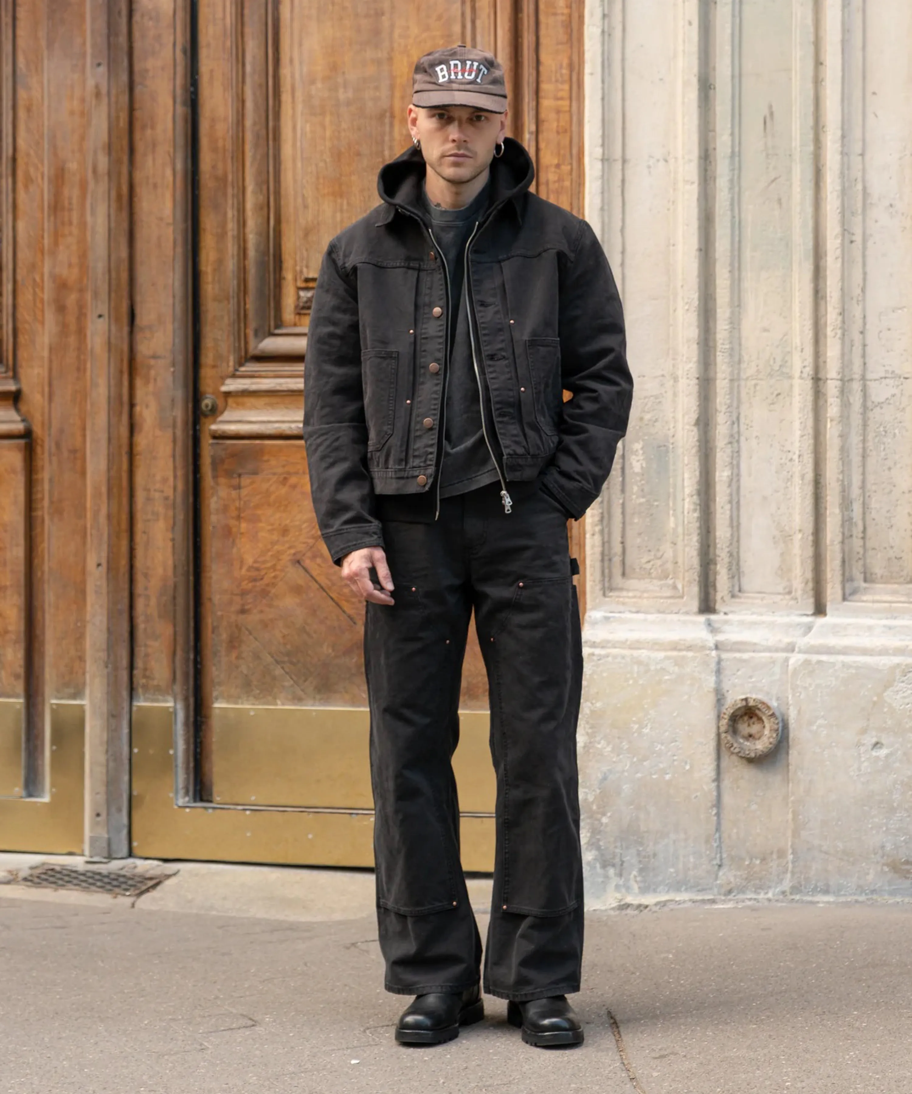 THE PLEATED RIVET JACKET sold by Brut product image thumbnail 3
