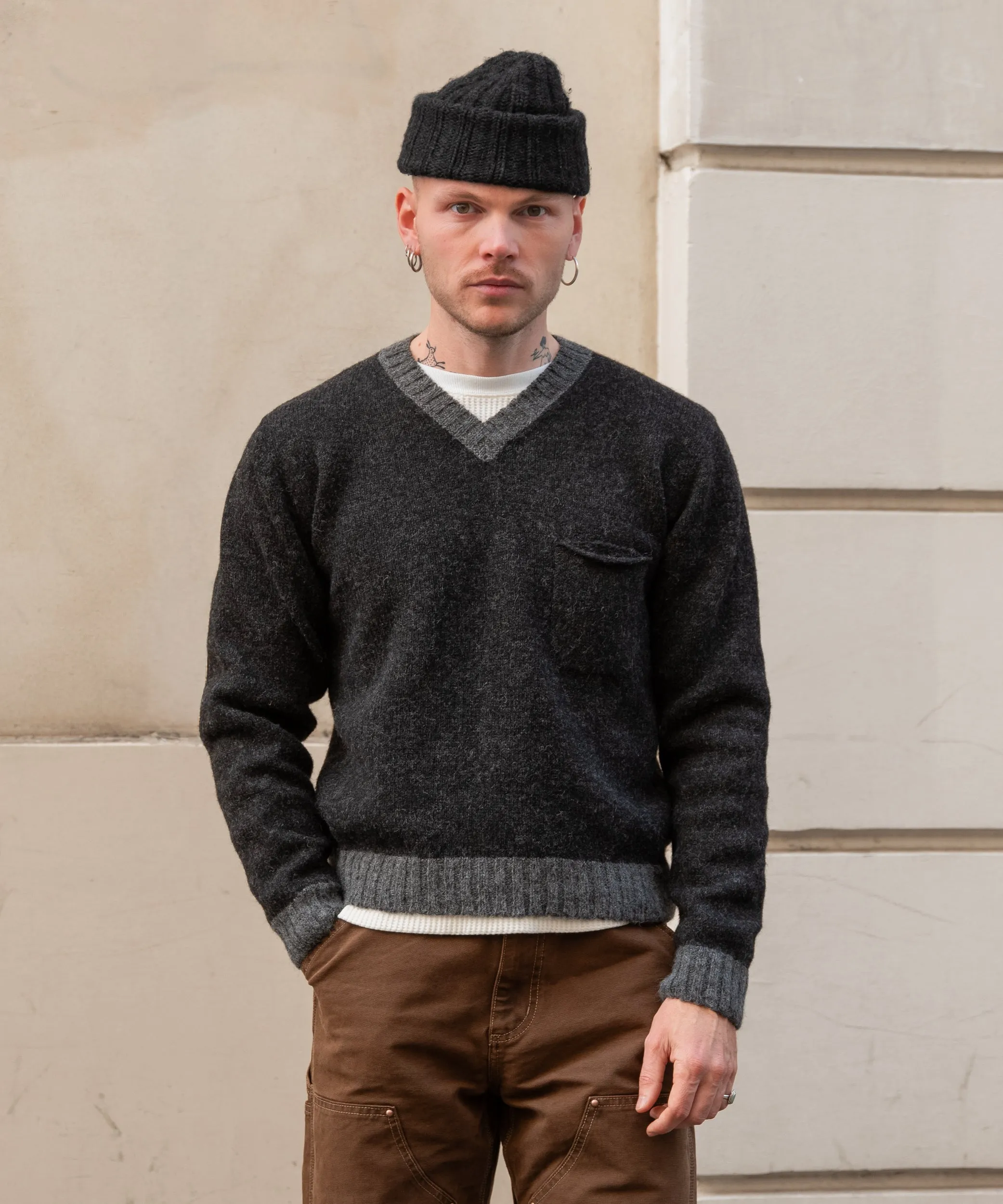 THE V-NECK SHETLAND sold by Brut product image thumbnail 2