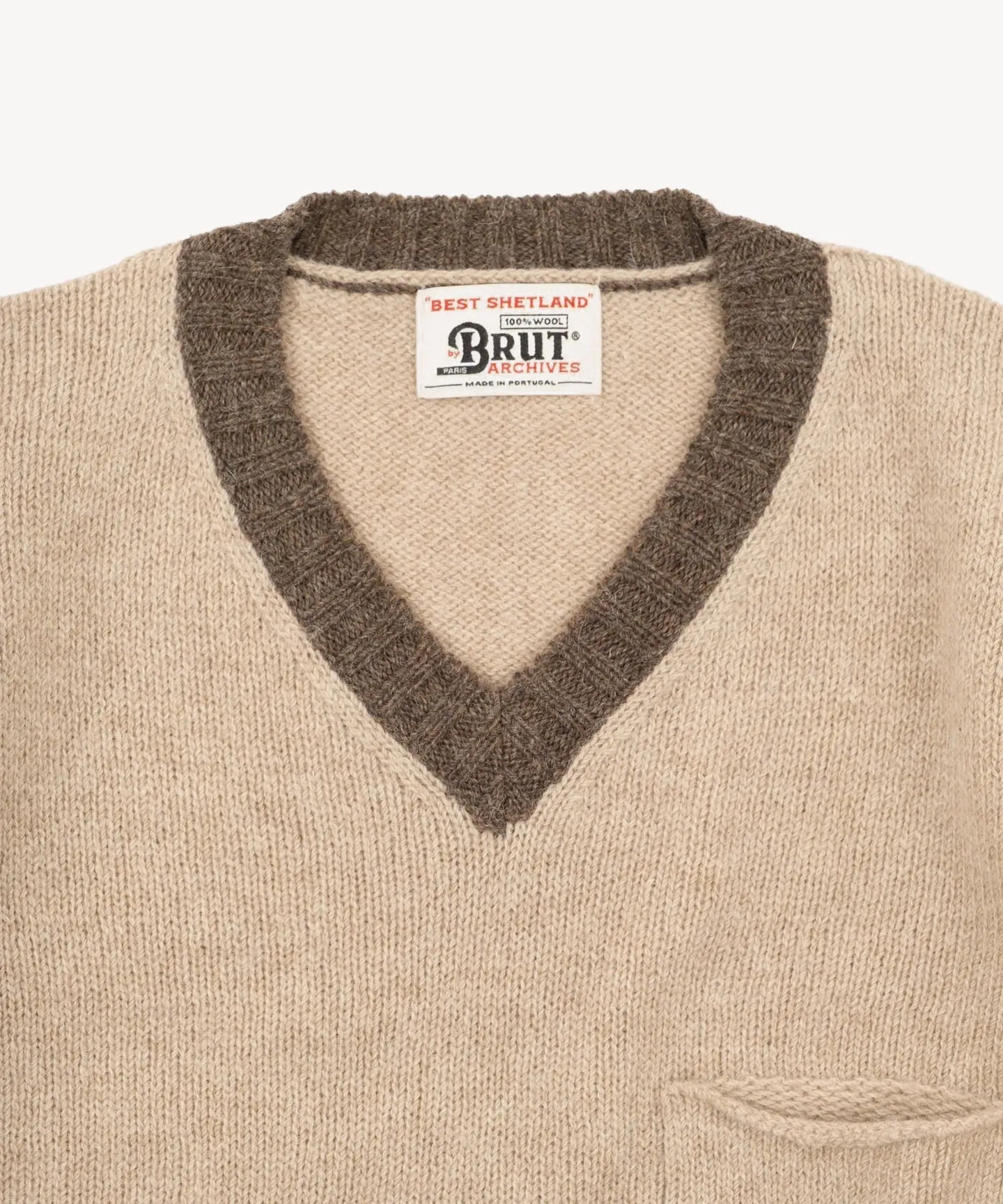 THE V-NECK SHETLAND sold by Brut product image thumbnail 4