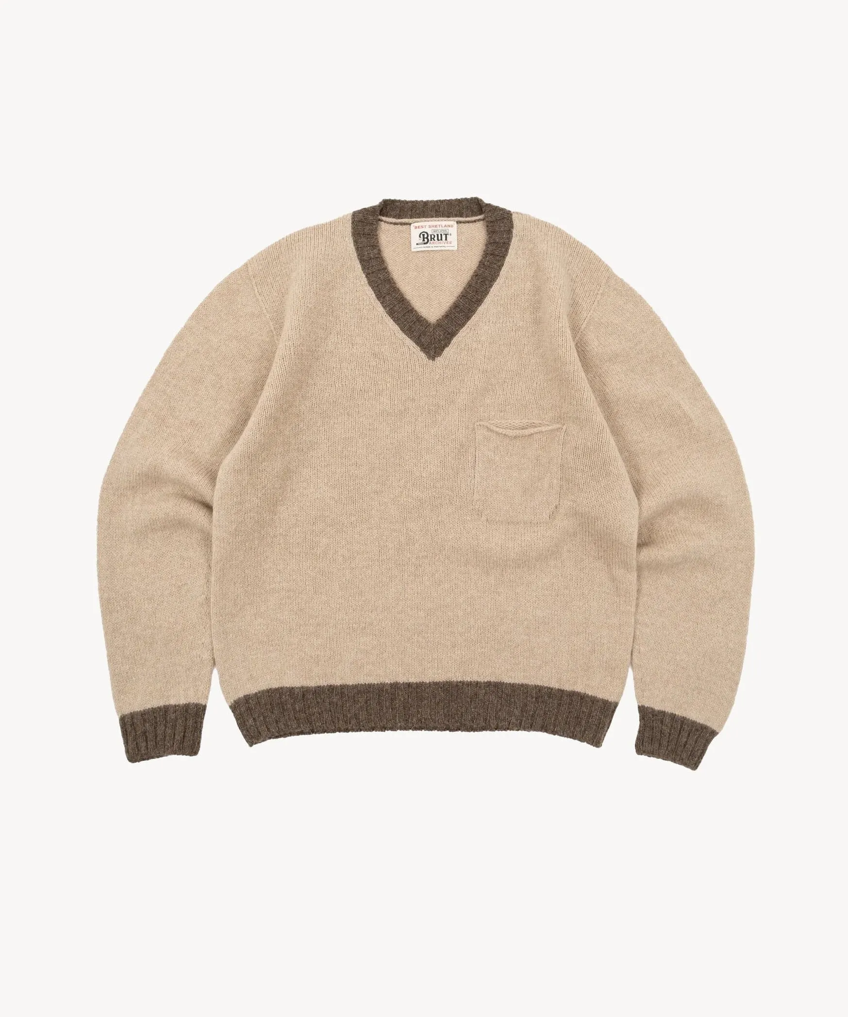 THE V-NECK SHETLAND sold by Brut