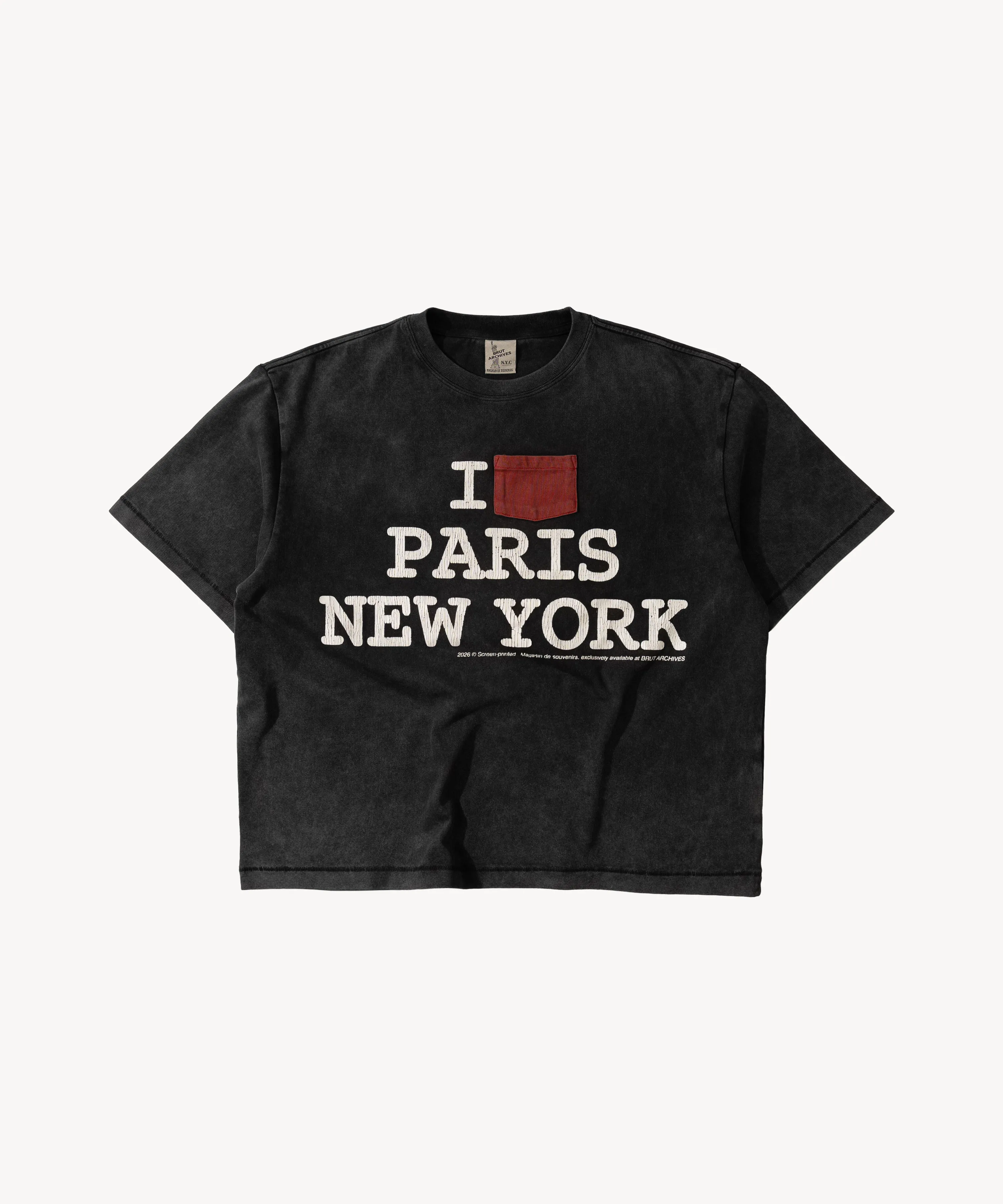 I LOVE PARIS NYC TEE sold by Brut