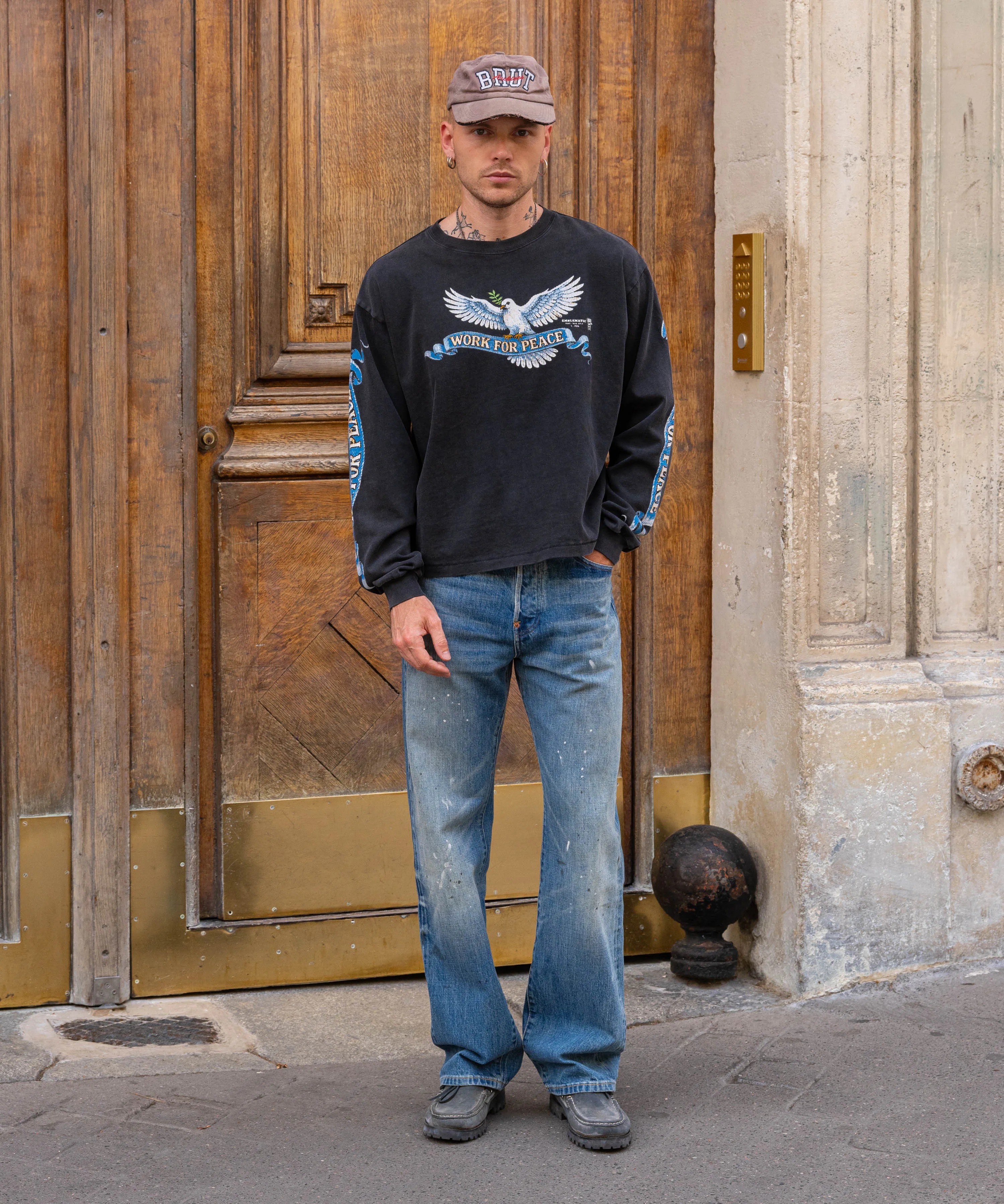 WORK FOR PEACE TEE sold by Brut product image thumbnail 3