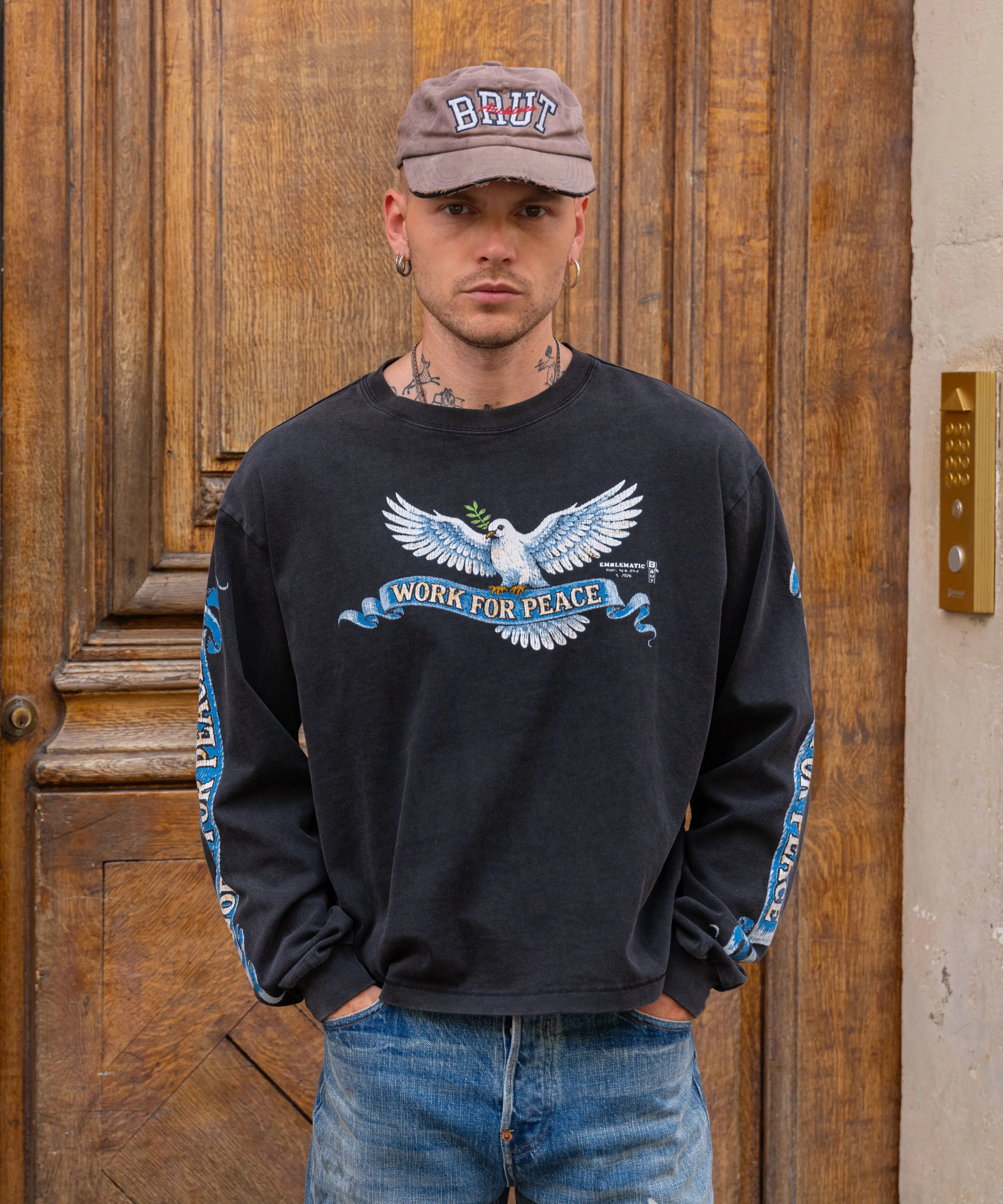 WORK FOR PEACE TEE sold by Brut product image thumbnail 2