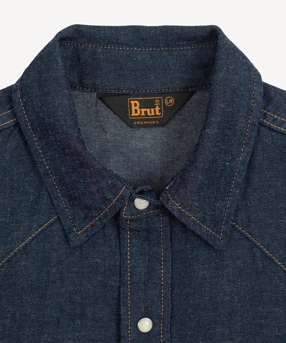 THE CROPPED DENIM SHIRT sold by Brut product image thumbnail 4