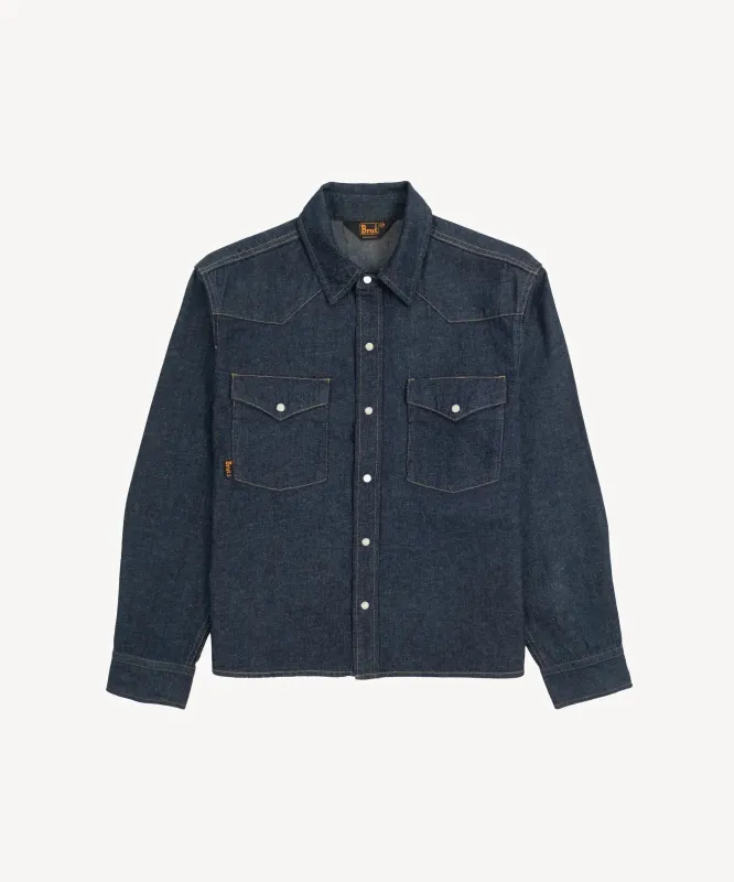 THE CROPPED DENIM SHIRT made by Brut