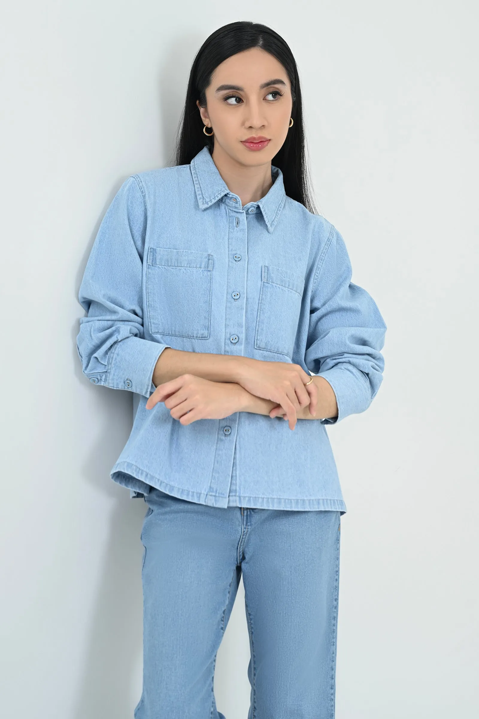 TATA DENIM SHIRT sold by Geulis product image thumbnail 4