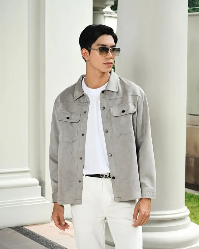 VELOUR OVERSHIRT made by Geulis