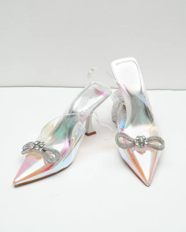 BOW GLASS HEELS sold by Geulis