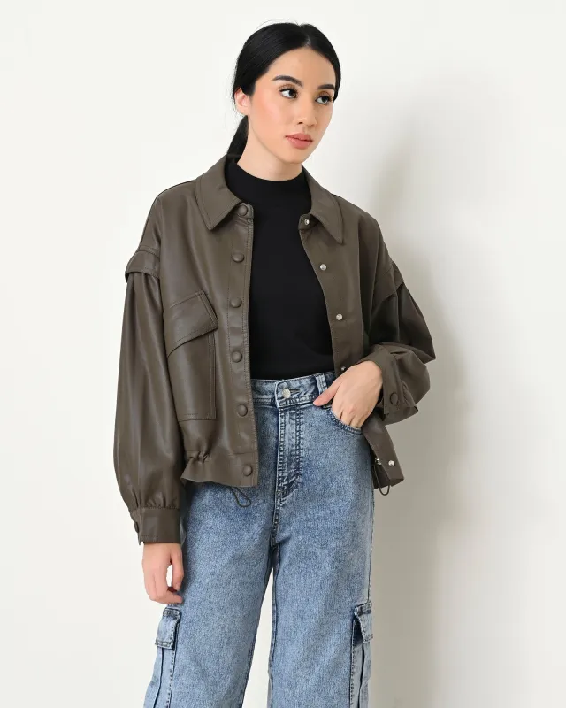 BERNITA LEATHER JACKET sold by Geulis