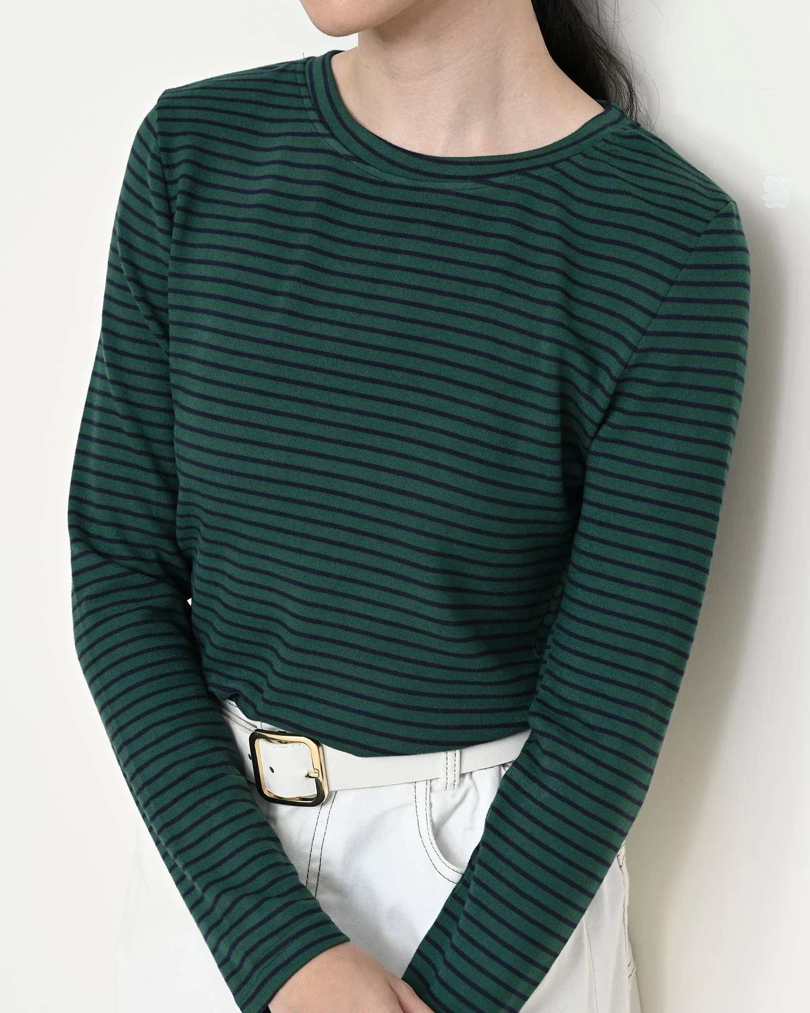 NORAH STRIPES LONG SLEEVE TEE sold by Geulis product image thumbnail 3