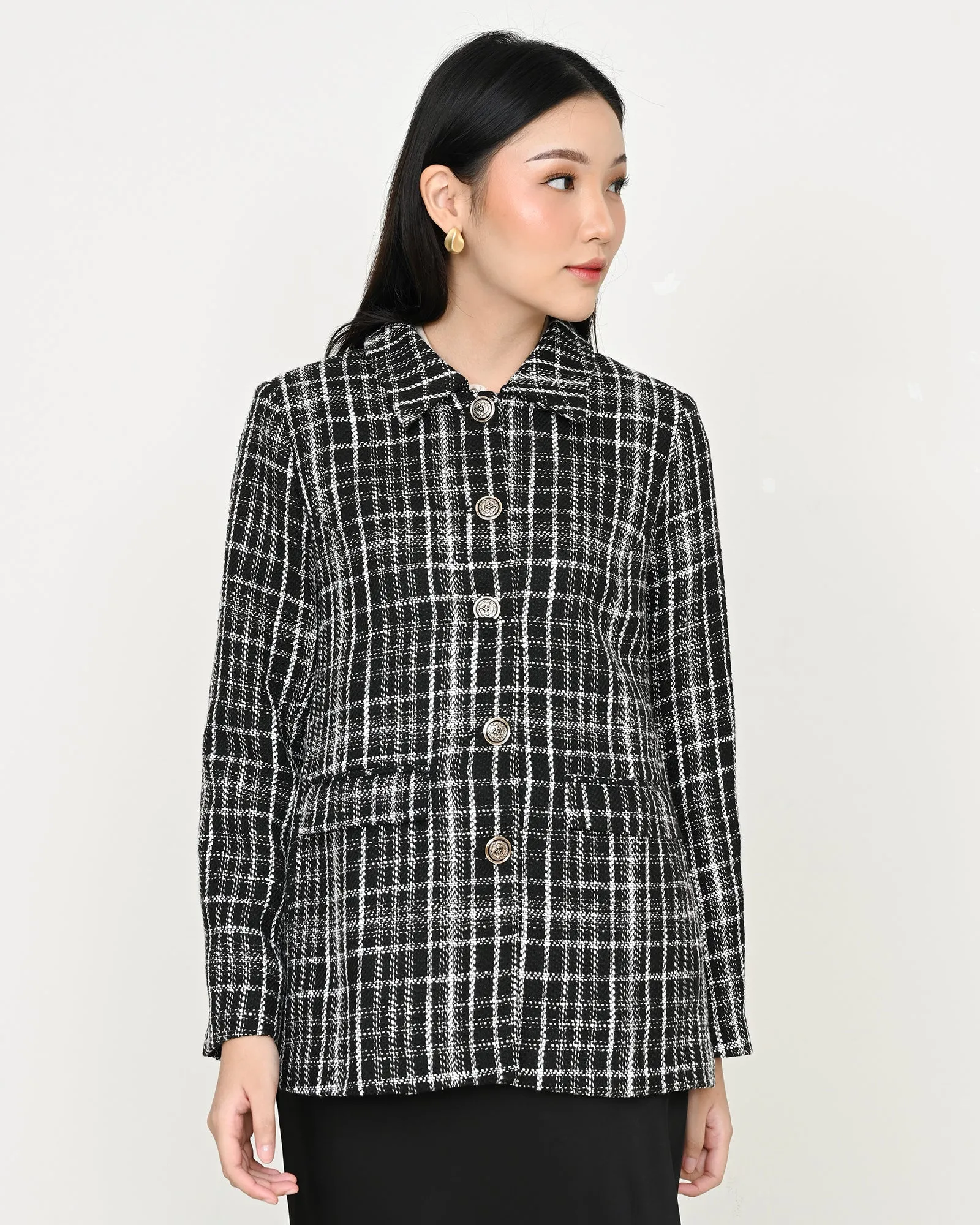 BLAIR TWEED BLAZER sold by Geulis product image thumbnail 3