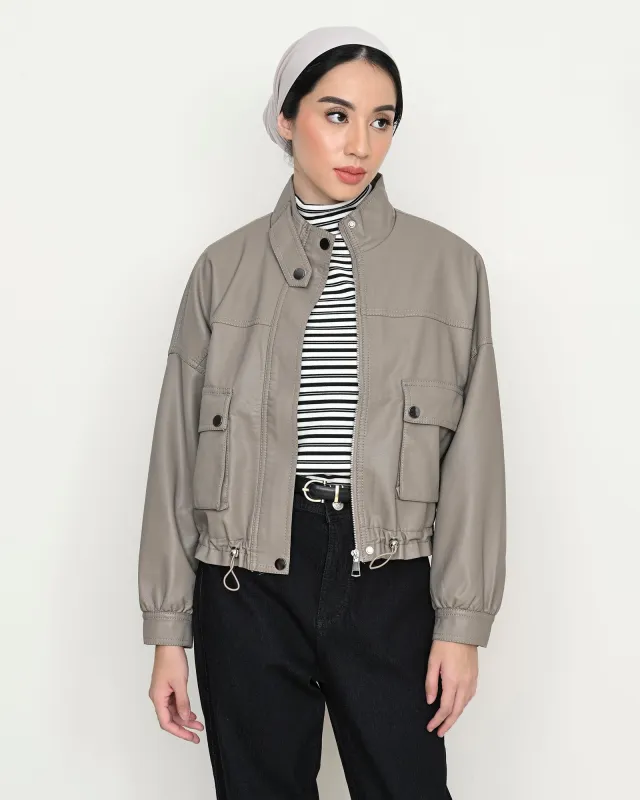 MELINA LEATHER JACKET sold by Geulis