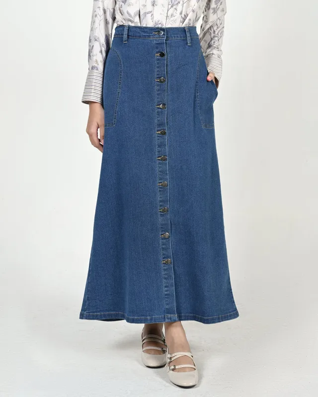 YOVAN DENIM SKIRT sold by Geulis