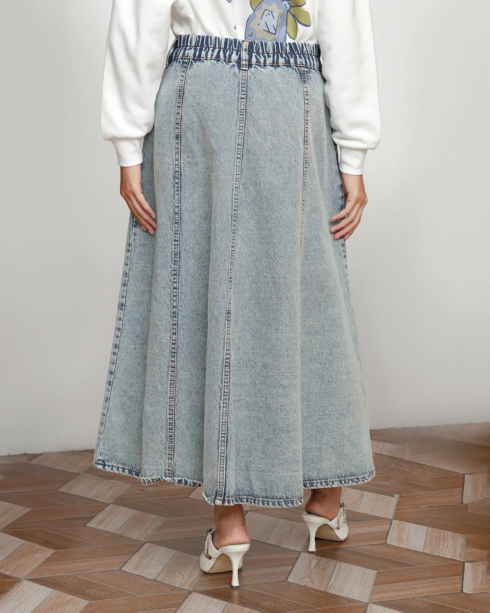 BRIENNE DENIM SKIRT sold by Geulis product image thumbnail 5
