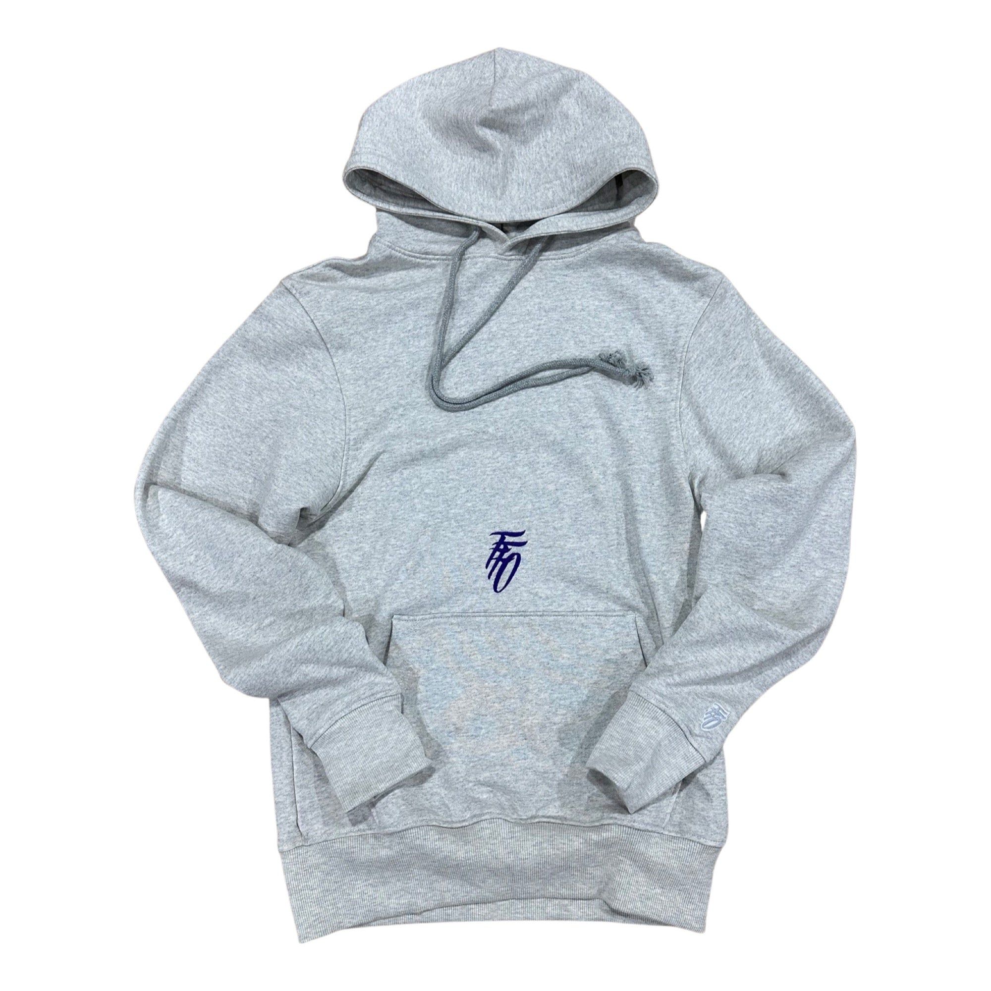Centre Logo Casual Hoodie - Silver Haze & Purple Rain sold by Far From Ordinary