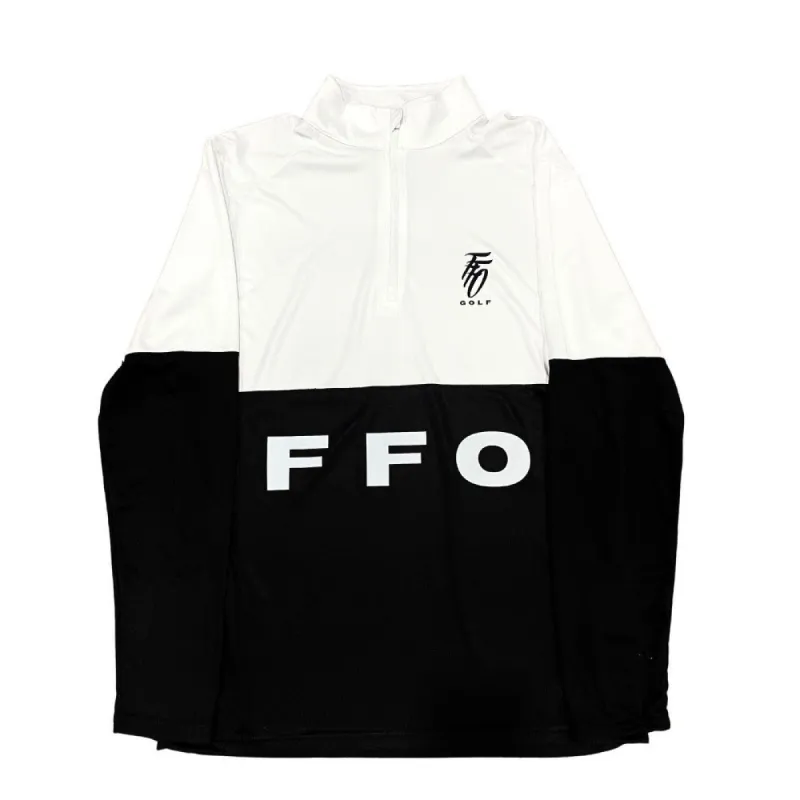 Performance Golf 1/4 Zip - White & Black sold by Far From Ordinary