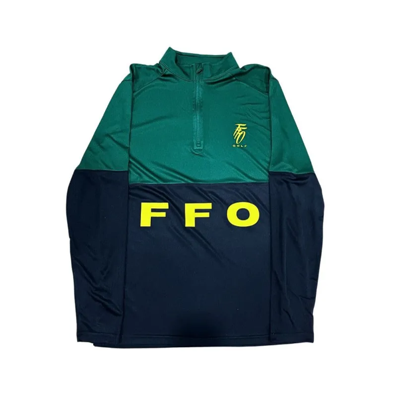 Performance Golf 1/4 Zip - Green & Black sold by Far From Ordinary