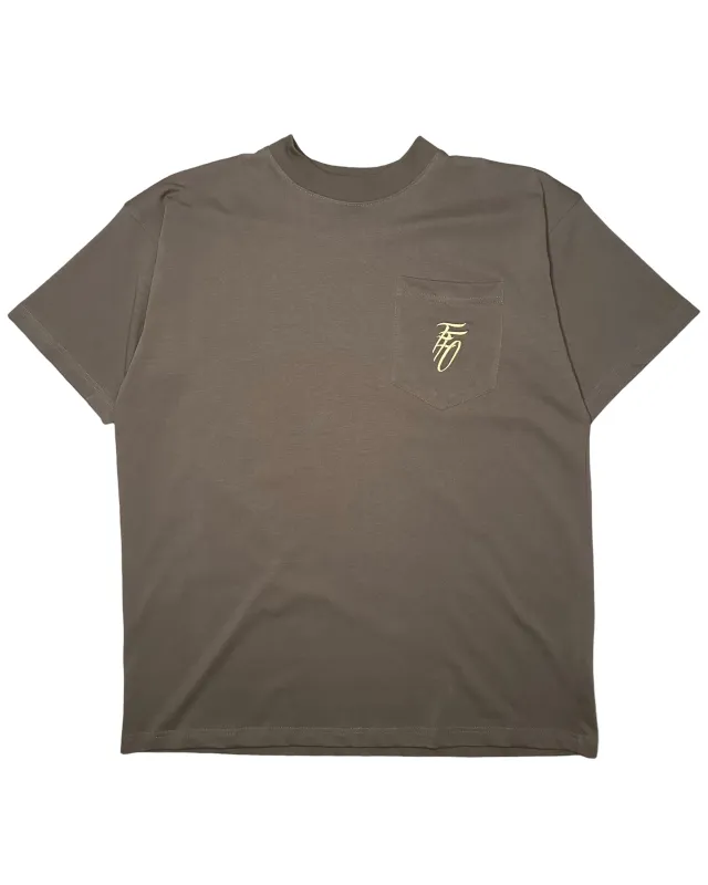 FFO CORE POCKET TEE - Brown sold by Far From Ordinary