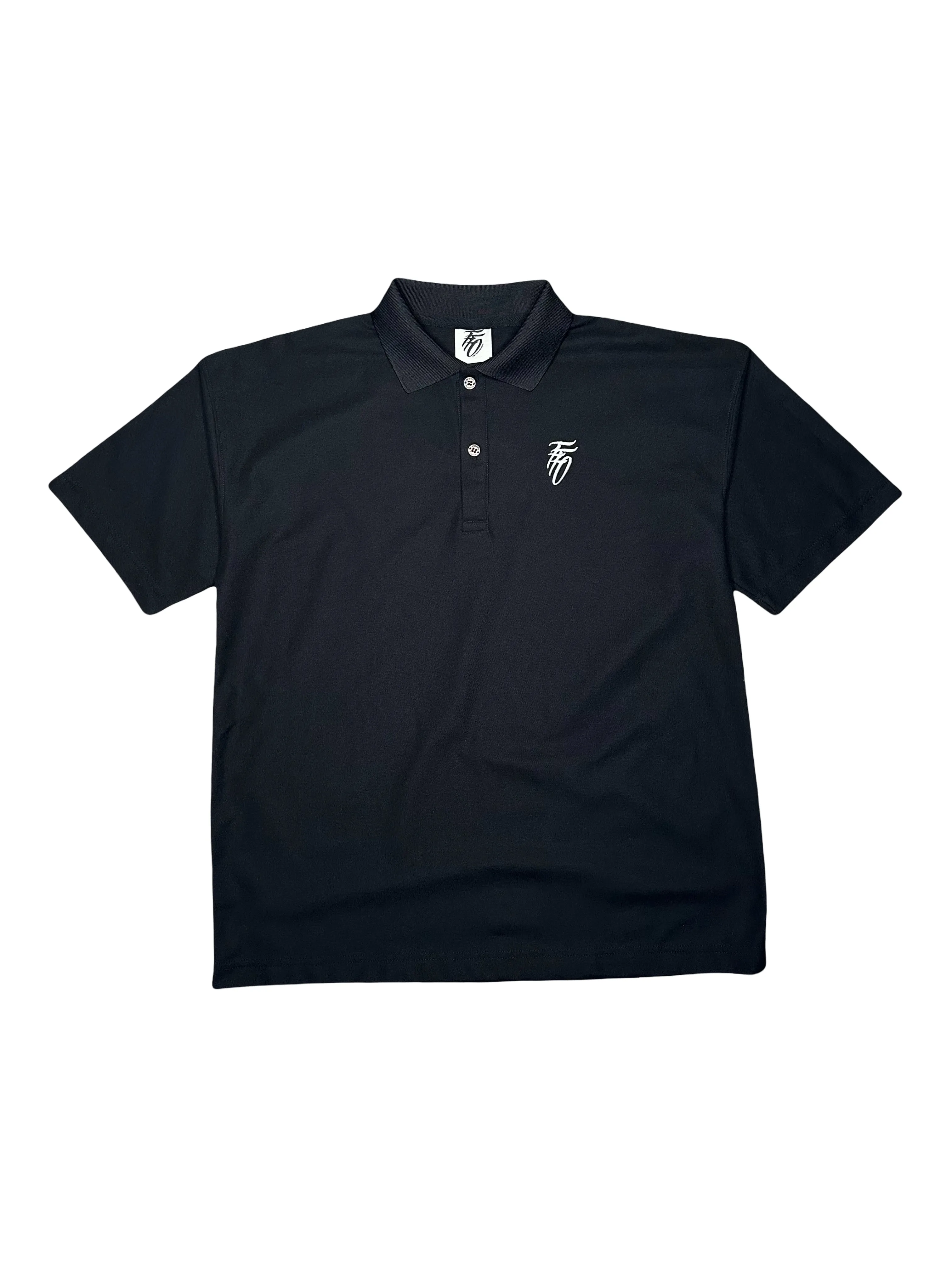 Country Club Relaxed Polo - BLACK sold by Far From Ordinary