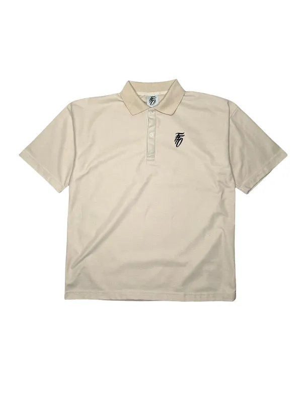 Country Club Relaxed Polo - BEIGE sold by Far From Ordinary