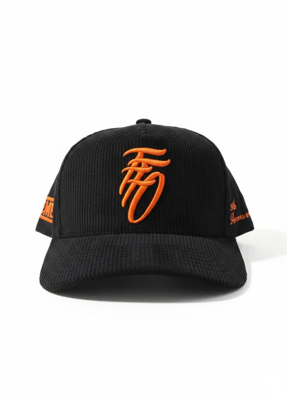 FFO x EMB 15th Anniversary Snapback - BLACK/ORANGE sold by Far From Ordinary