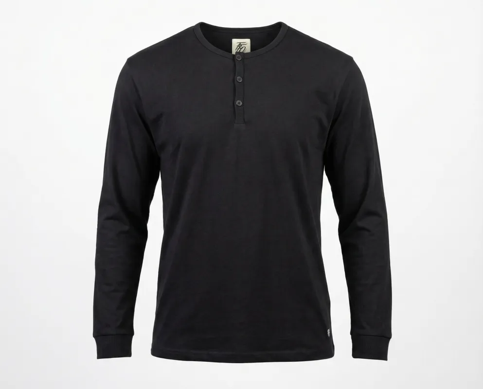 Classic Henley - Black made by Far From Ordinary