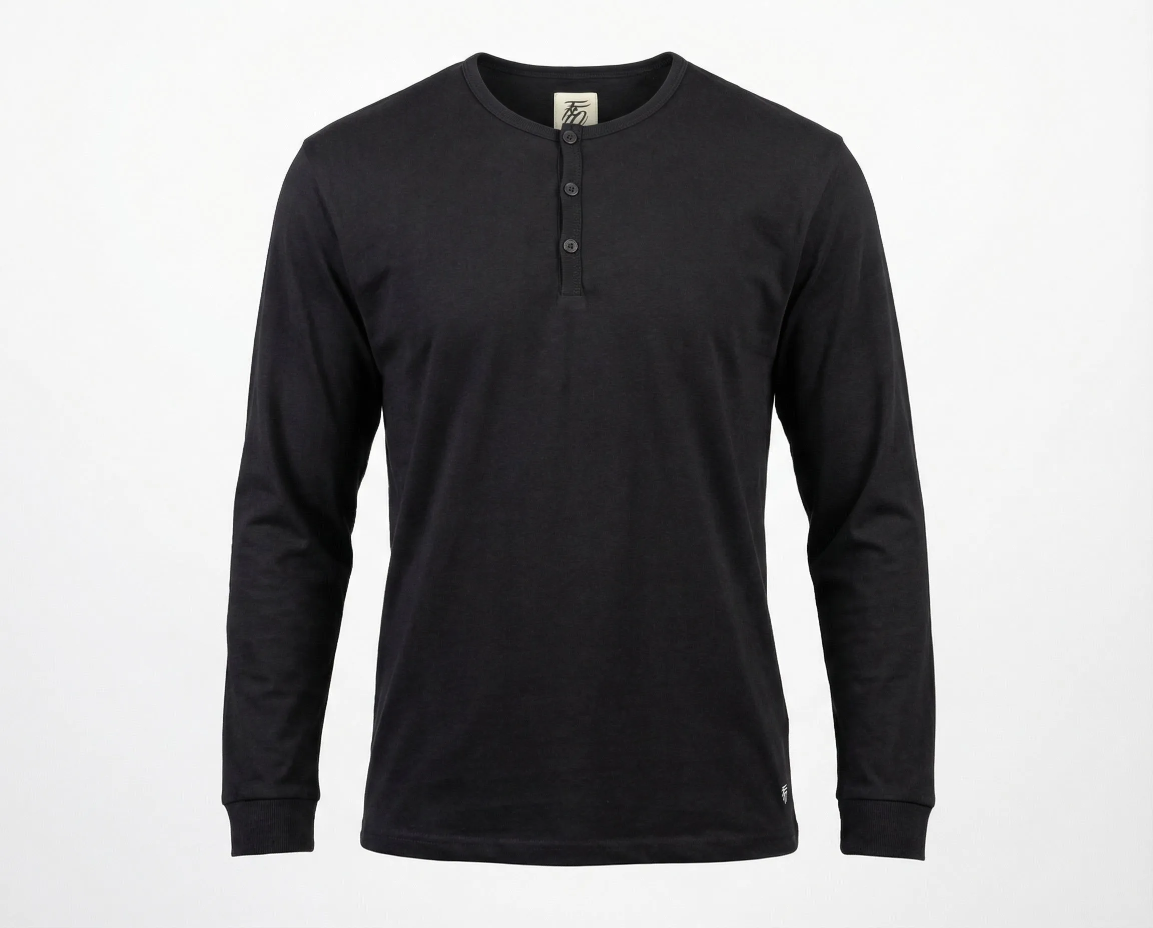 Classic Henley - Black sold by Far From Ordinary