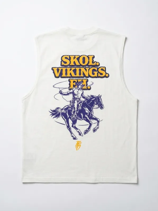 FFO x Minnesota Vikings | Skol Eh Tank - White made by Far From Ordinary