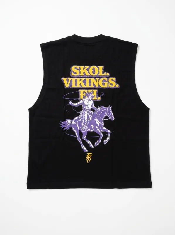 FFO x Minnesota Vikings | Skol Eh Tank - Black made by Far From Ordinary