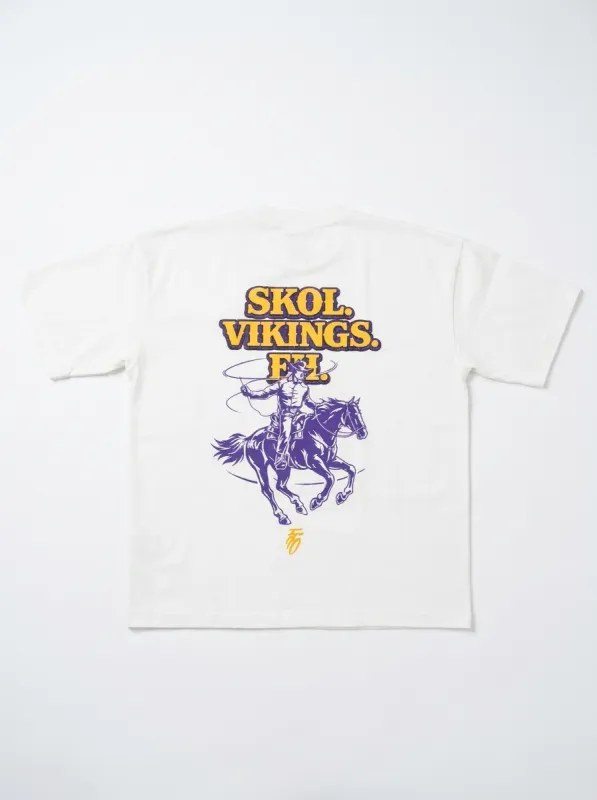 FFO x Minnesota Vikings | Skol Eh Tee - White made by Far From Ordinary
