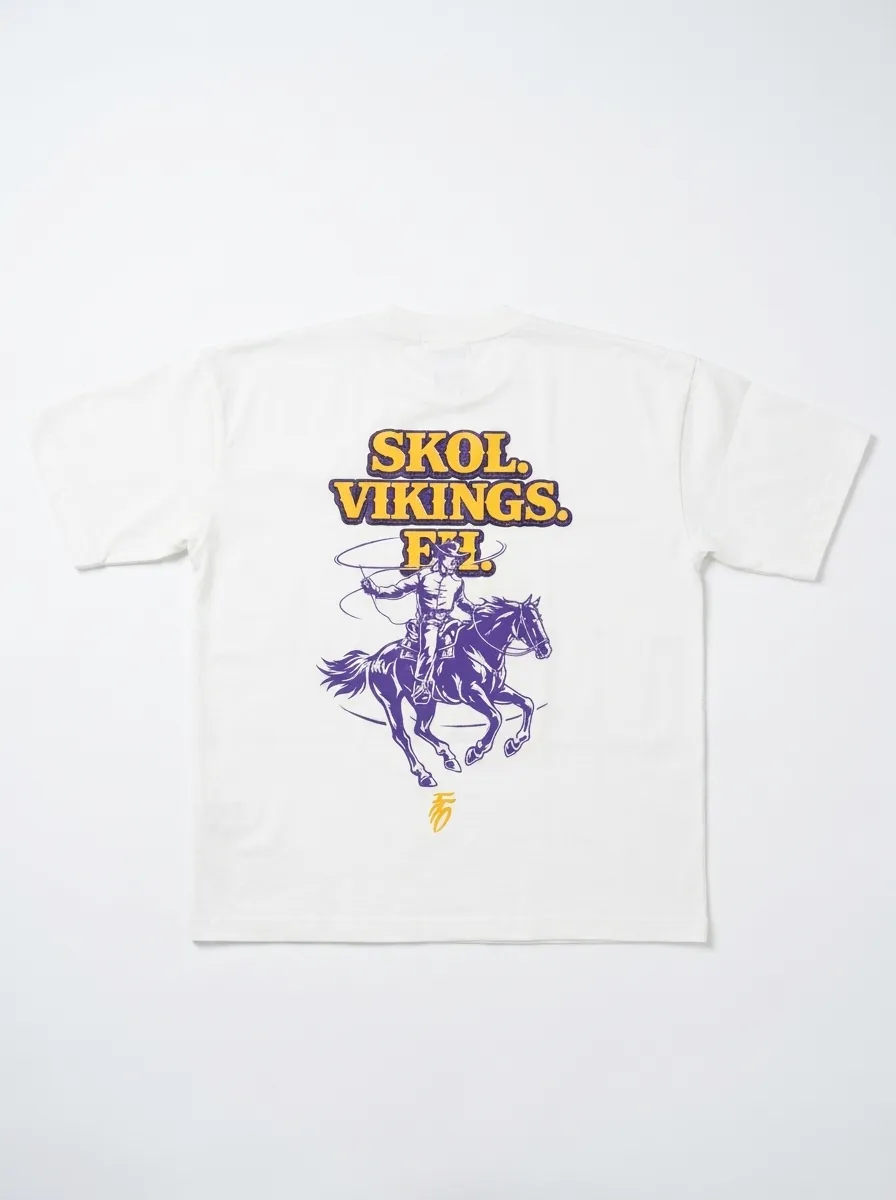 FFO x Minnesota Vikings | Skol Eh Tee - White sold by Far From Ordinary
