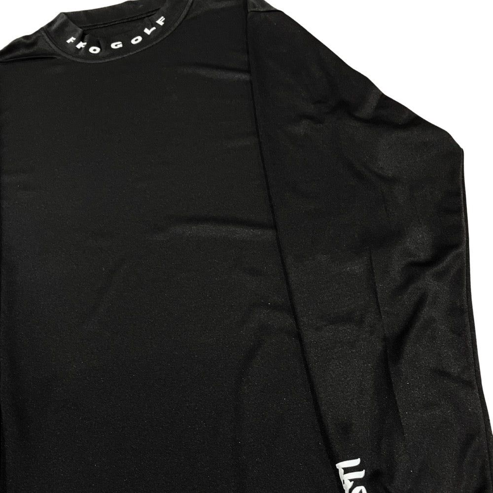 Mock Neck Long Sleeve Golf Tee - Black sold by Far From Ordinary product image thumbnail 3