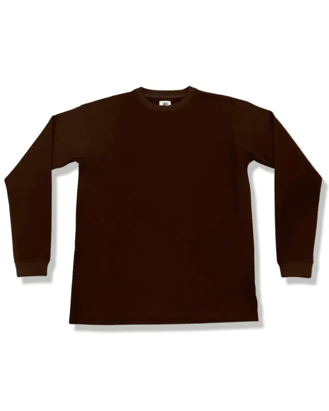 Heavy Weight Cotton Long Sleeve Tee - Black sold by Far From Ordinary