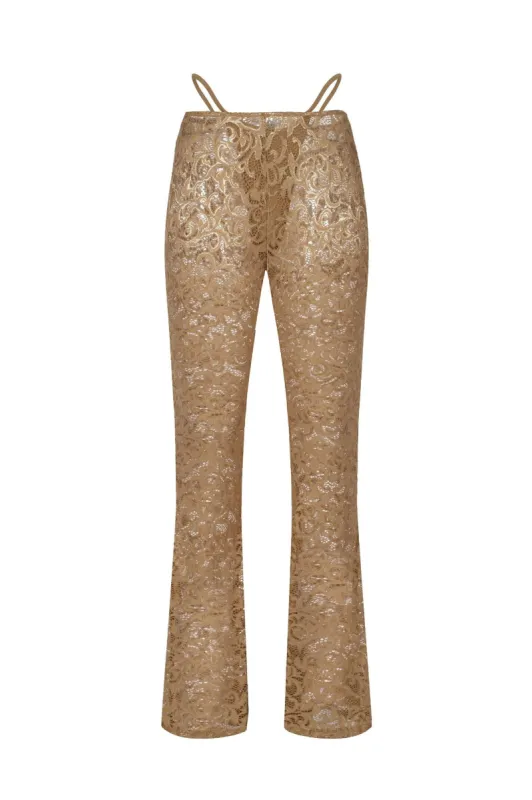 Meggy Pants - Tan sold by The Kript