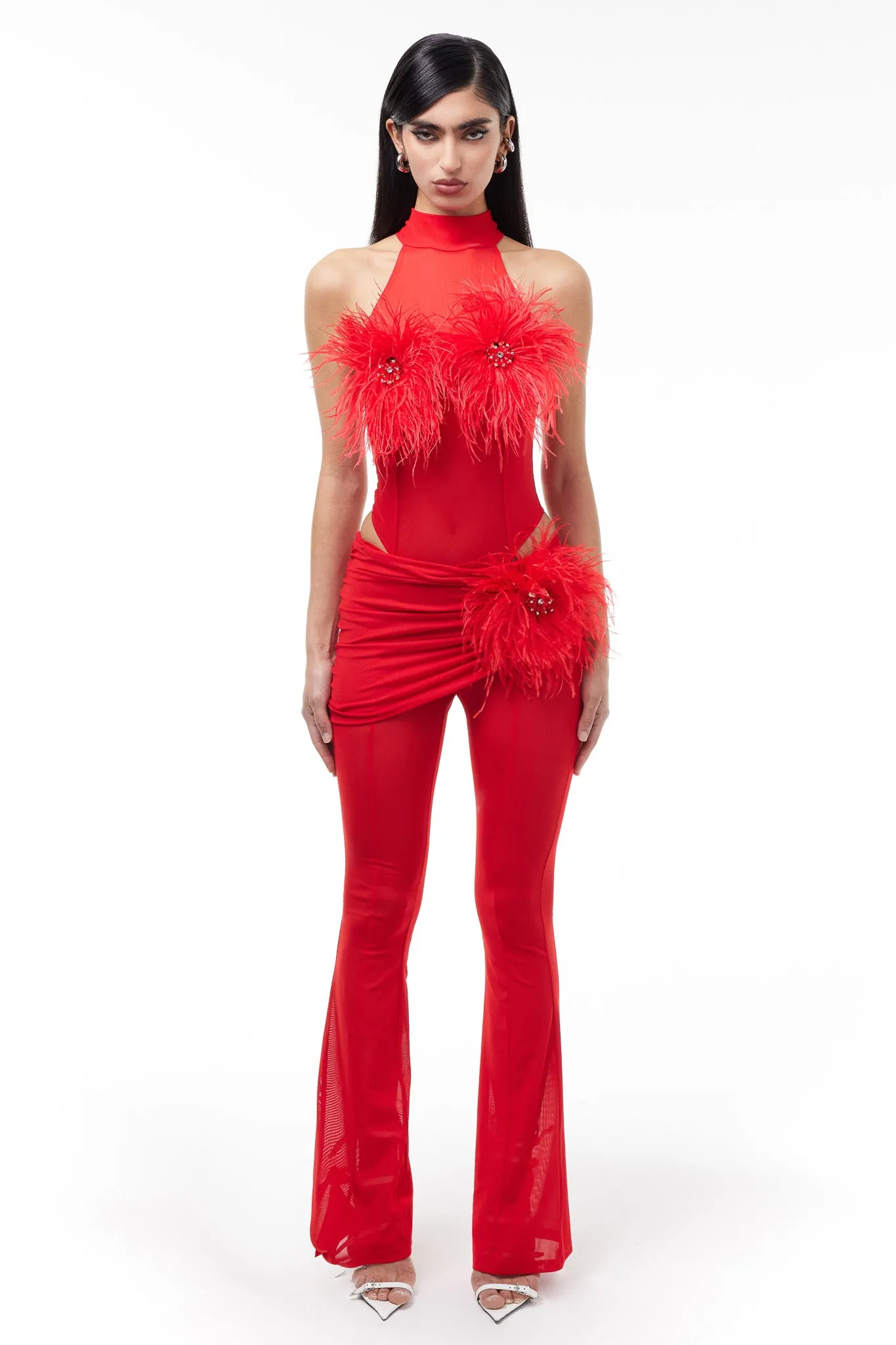 Velora Pants - Red sold by The Kript product image thumbnail 4