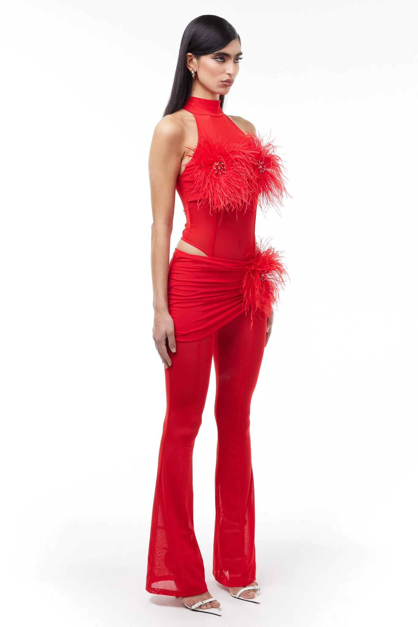 Velora Pants - Red sold by The Kript product image thumbnail 3