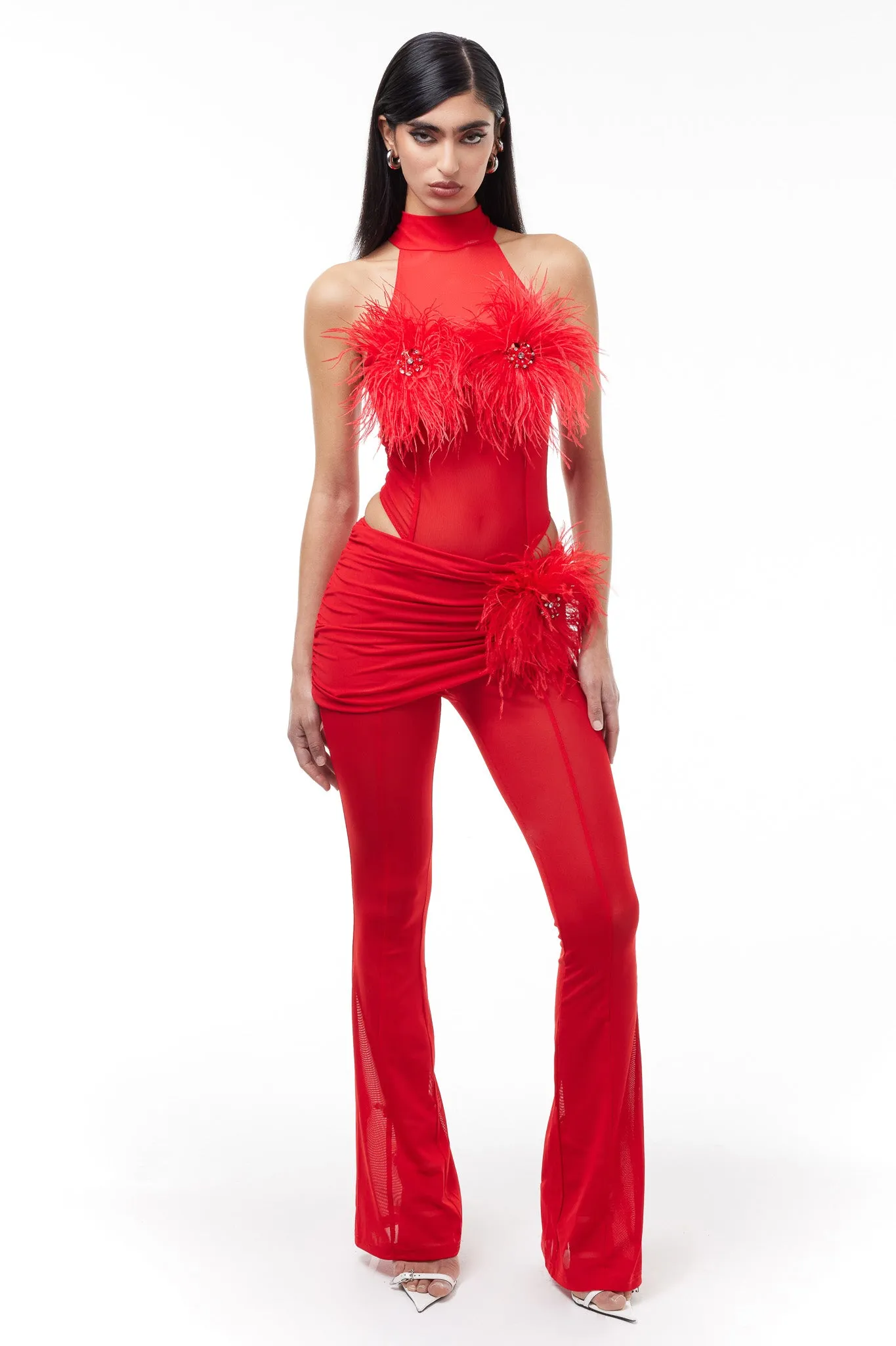 Velora Pants - Red sold by The Kript