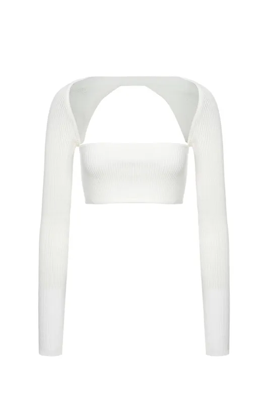 Luelle Top - White sold by The Kript